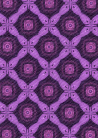 Machine Washable Transitional Purple Rug, wshpat3601pur