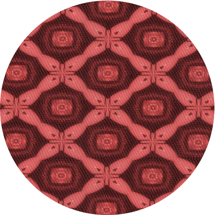 Square Machine Washable Transitional Cranberry Red Rug in a Living Room, wshpat3601rd