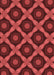 Machine Washable Transitional Cranberry Red Rug, wshpat3601rd