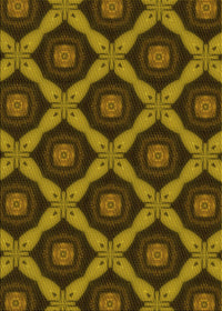 Machine Washable Transitional Night Red Rug, wshpat3601yw