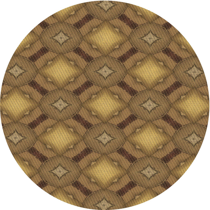 Square Machine Washable Transitional Saddle Brown Rug in a Living Room, wshpat3602brn