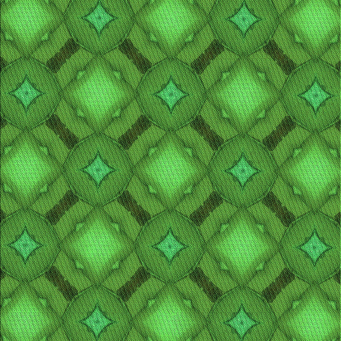 Machine Washable Transitional Green Rug, wshpat3602grn