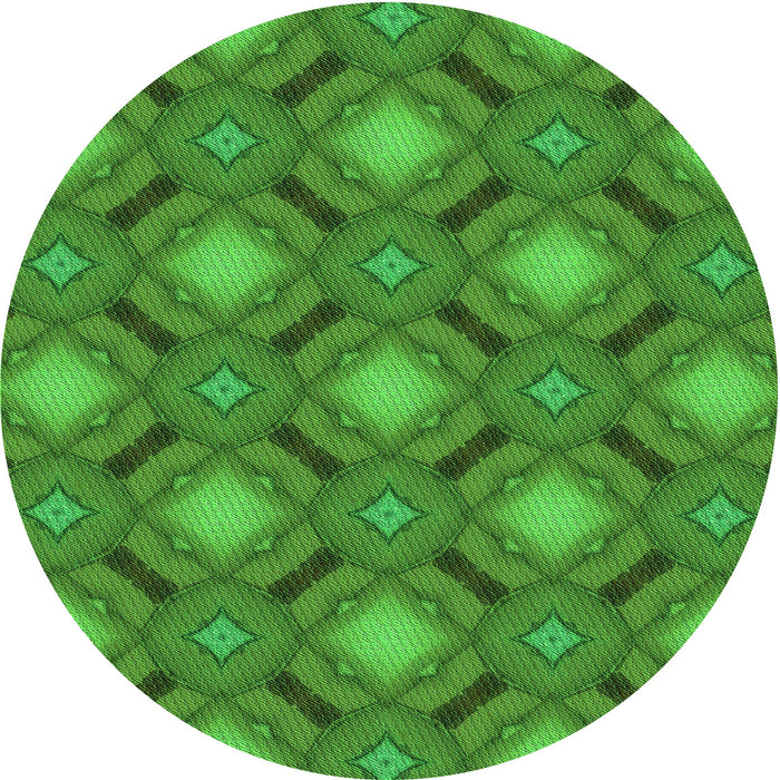 Square Machine Washable Transitional Green Rug in a Living Room, wshpat3602grn