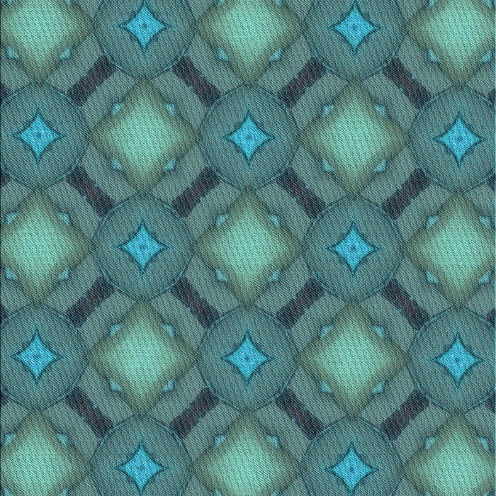 Machine Washable Transitional Deep-Sea Green Rug, wshpat3602lblu