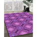 Machine Washable Transitional Dark Orchid Purple Rug in a Family Room, wshpat3602pur