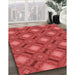 Machine Washable Transitional Orange Rug in a Family Room, wshpat3602rd