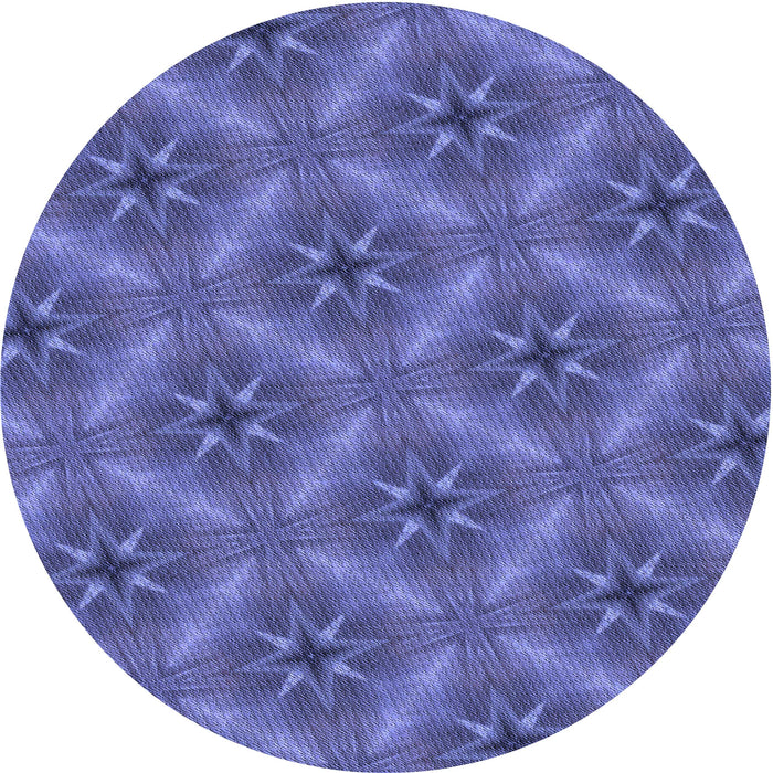 Square Patterned Light Slate Blue Rug, pat3603blu
