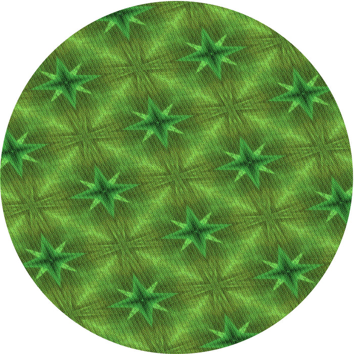 Square Patterned Apple Green Rug, pat3603grn