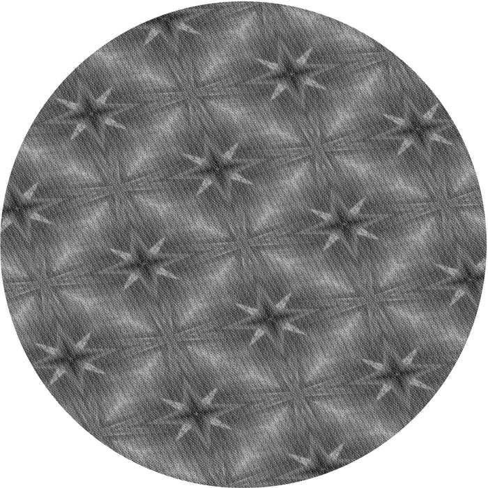 Square Patterned Gunmetal Gray Rug, pat3603gry