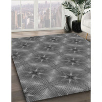 Patterned Gunmetal Gray Rug, pat3603gry