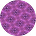 Square Patterned Medium Violet Red Pink Rug, pat3603pur