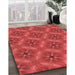 Machine Washable Transitional Red Rug in a Family Room, wshpat3603rd