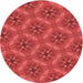 Square Machine Washable Transitional Red Rug in a Living Room, wshpat3603rd