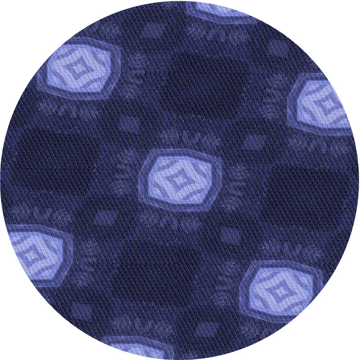 Square Patterned Night Blue Rug, pat3604blu