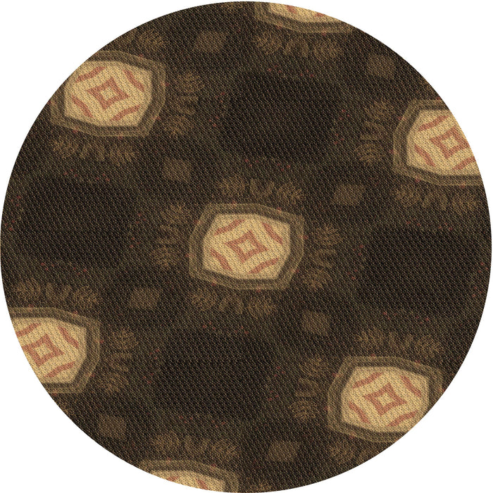Square Machine Washable Transitional Red Brown Rug in a Living Room, wshpat3604brn