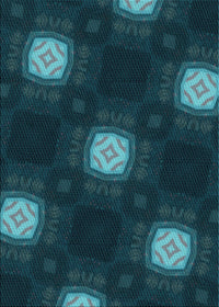 Machine Washable Transitional Dark Cyan Green Rug, wshpat3604lblu