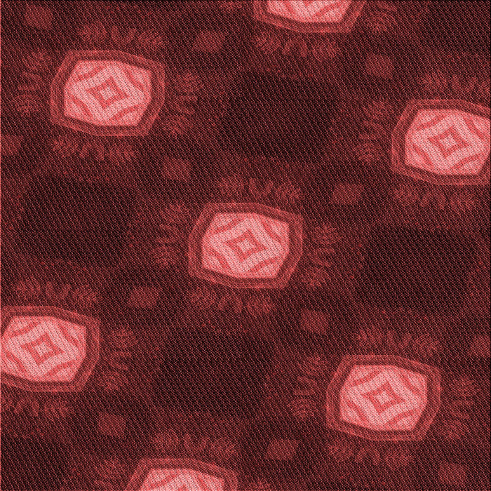 Round Patterned Maroon Red Rug, pat3604rd