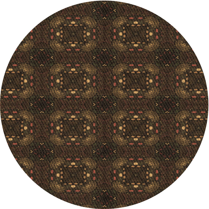 Square Machine Washable Transitional Red Brown Rug in a Living Room, wshpat3605brn