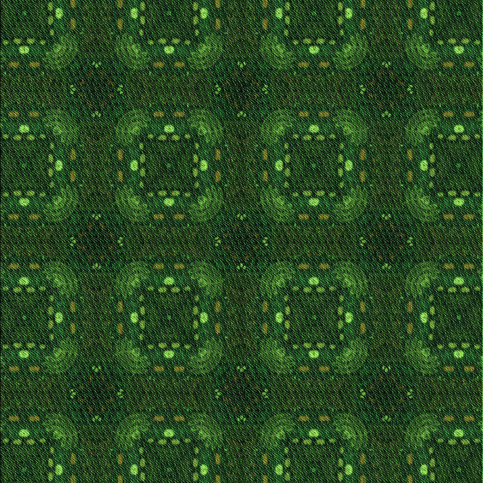 Machine Washable Transitional Green Rug, wshpat3605grn