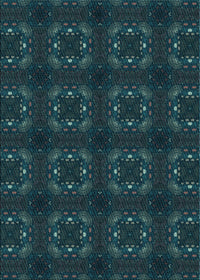 Machine Washable Transitional Teal Green Rug, wshpat3605lblu