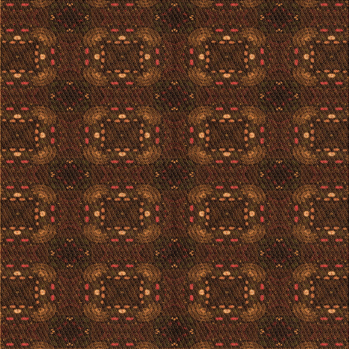 Round Machine Washable Transitional Mahogany Brown Rug, wshpat3605org