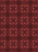 Machine Washable Transitional Maroon Red Rug, wshpat3605rd