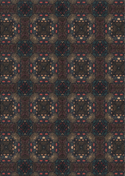 Patterned Mid Gray Novelty Rug, pat3605