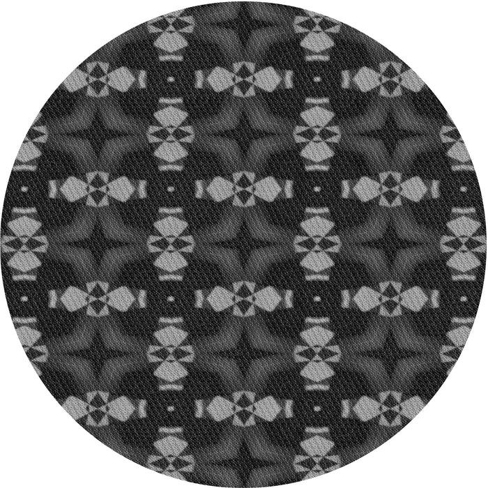 Square Machine Washable Transitional Smokey Gray Rug in a Living Room, wshpat3606gry