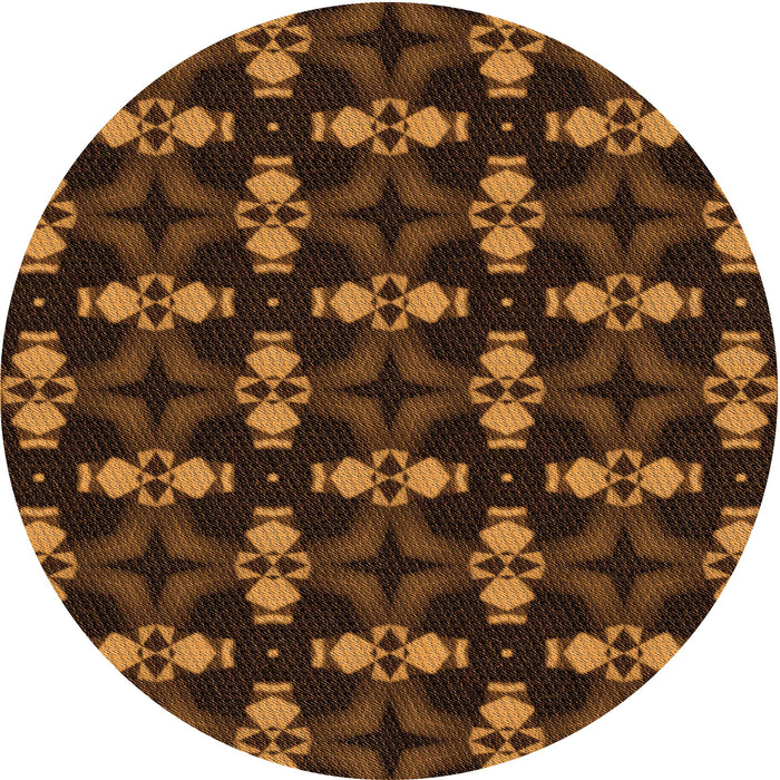Square Machine Washable Transitional Black Brown Rug in a Living Room, wshpat3606org