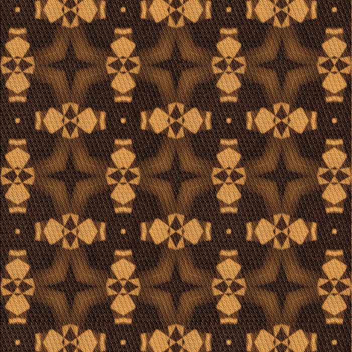 Patterned Black Brown Rug, pat3606org