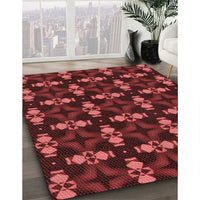 Patterned Red Rug, pat3606rd
