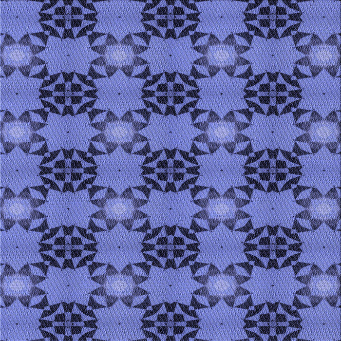 Round Patterned Sky Blue Rug, pat3607blu