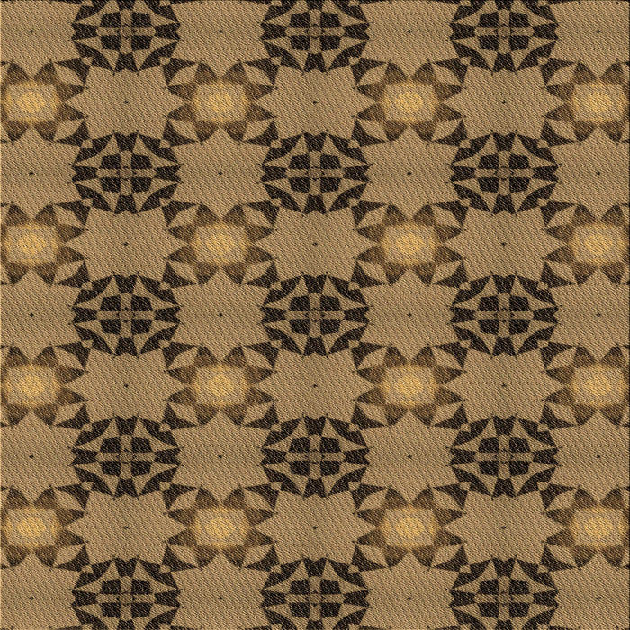 Round Machine Washable Transitional Cinnamon Brown Rug, wshpat3607brn