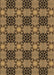 Machine Washable Transitional Cinnamon Brown Rug, wshpat3607brn