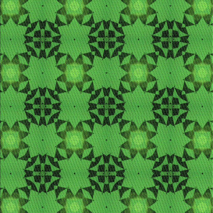 Patterned Green Rug, pat3607grn