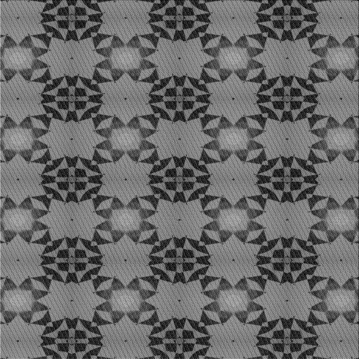 Round Patterned Gunmetal Gray Rug, pat3607gry