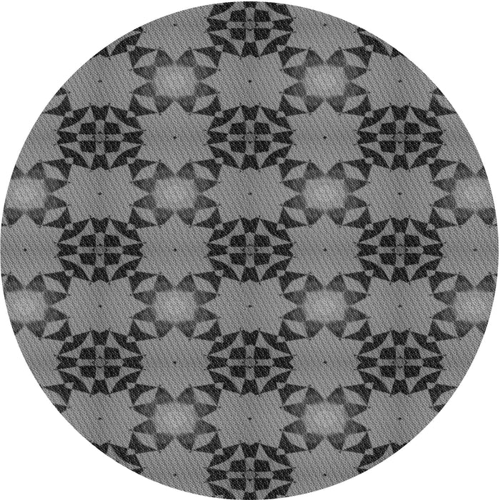 Square Machine Washable Transitional Gunmetal Gray Rug in a Living Room, wshpat3607gry