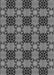 Machine Washable Transitional Gunmetal Gray Rug, wshpat3607gry