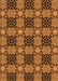 Patterned Saddle Brown Rug, pat3607org