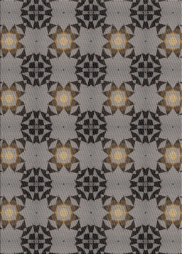 Machine Washable Transitional Mocha Brown Rug, wshpat3607