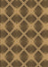 Patterned Cinnamon Brown Rug, pat3608brn