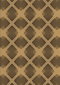 Machine Washable Transitional Cinnamon Brown Rug, wshpat3608brn