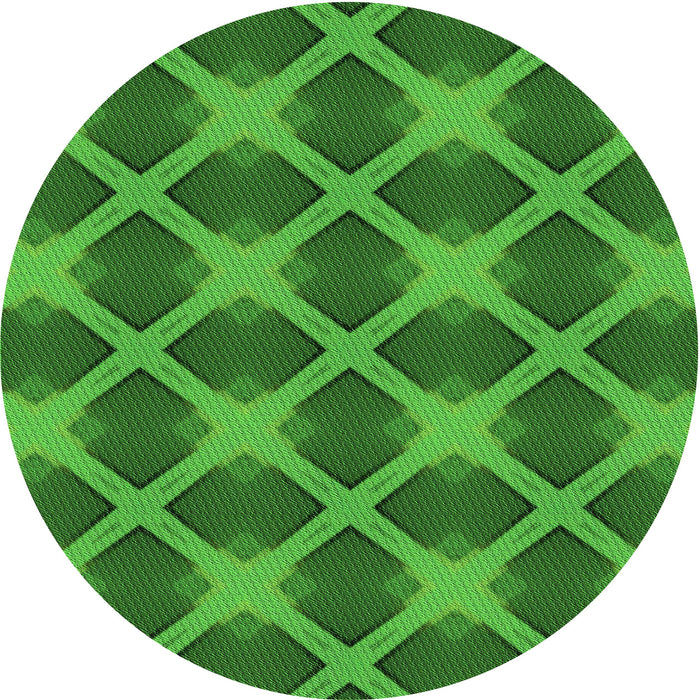 Square Patterned Green Rug, pat3608grn