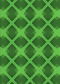 Machine Washable Transitional Green Rug, wshpat3608grn