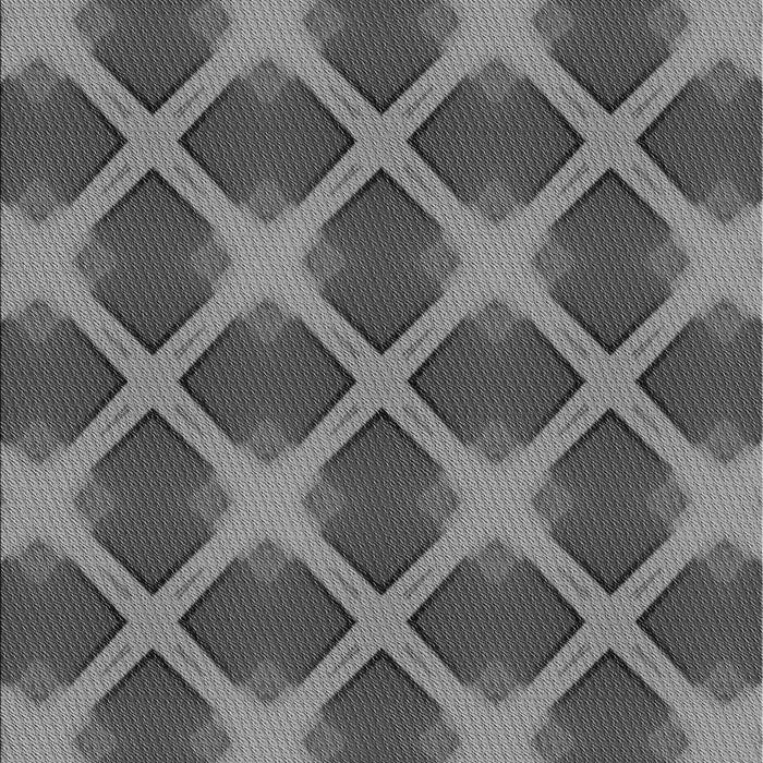 Patterned Black Rug, pat3608gry