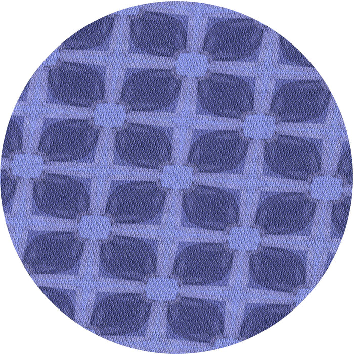 Square Patterned Light Slate Blue Rug, pat3609blu
