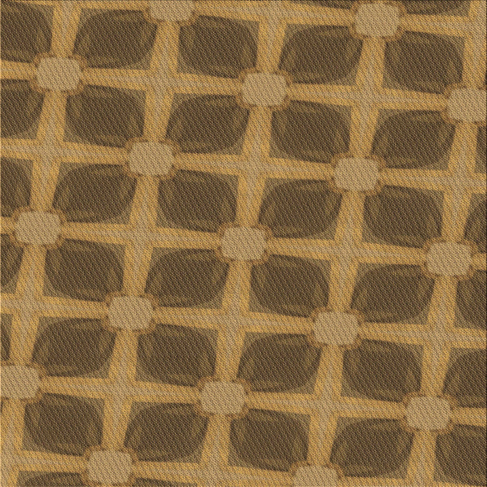 Round Patterned Dark Bronze Brown Rug, pat3609brn