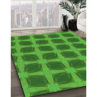 Patterned Green Rug, pat3609grn