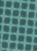 Patterned Medium Teal Green Rug, pat3609lblu