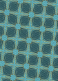 Machine Washable Transitional Medium Teal Green Rug, wshpat3609lblu